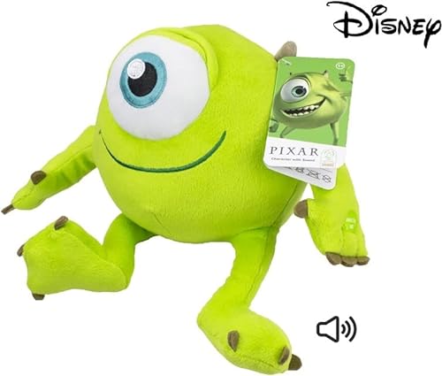 Pixar Monster AG Mike - Peluche con sonido (licencia oficial, 26 cm)