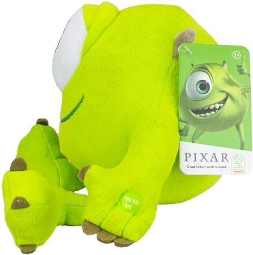 Pixar Monster AG Mike - Peluche con sonido (licencia oficial, 26 cm)