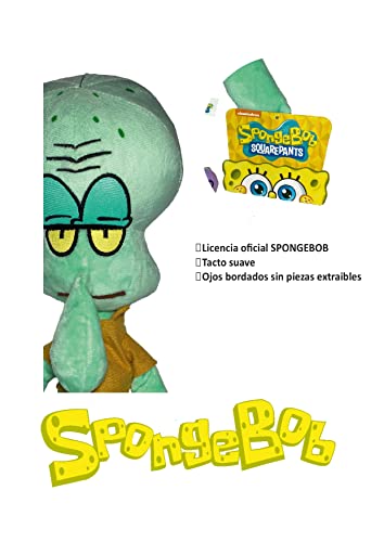Play by Play Sponge Bob - Peluche Squidward (Calamardo) 30cm / 11'81'' Calidad Super Soft