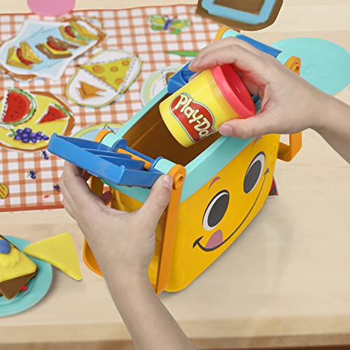 Play-Doh- Primeras Creaciones para el Pícnic Juguete Preescolar con plastilina, Multicolor, Standard (Hasbro F6916)