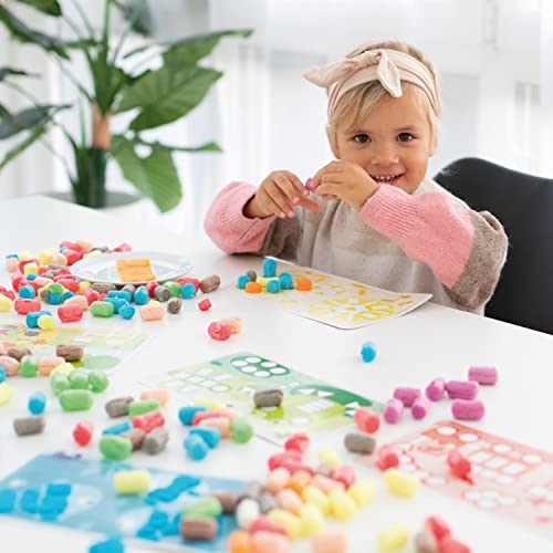 PlayMais - Fun to Learn 3 en 1 – para niños a partir de 3 años I Juguete de motricidad con más de 1000 unidades, plantillas e instrucciones I Juguete
