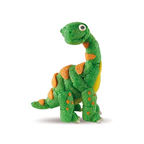 PlayMais One Dinosaur Manualidades para niñas y niños Mayores de 3 años I Más de 70 Bloques de construcción Instrucciones I Juguete Natural I Fomenta Creatividad y motricidad