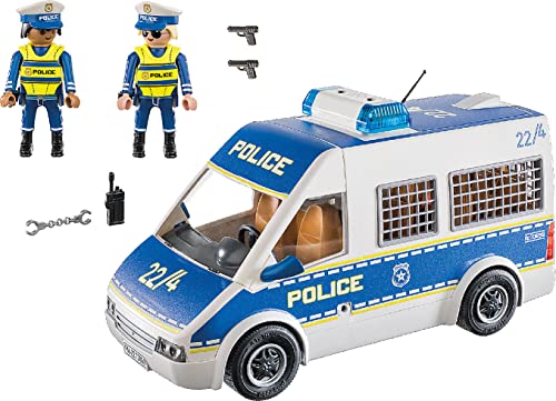 PLAYMOBIL 70899 City Action Coche de policía, con luz y Sonido, Juguetes para niños Mayores de 4 años, Multicolor