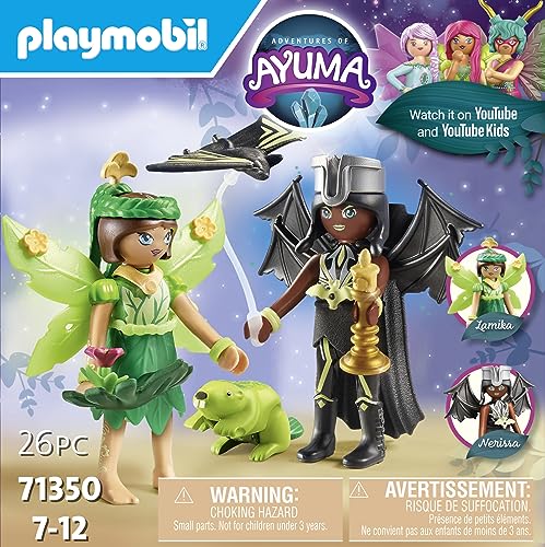 PLAYMOBIL Forest Fairy y Bat Fairy con Animales del Alma