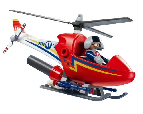 PLAYMOBIL - Helicóptero para prevención de Incendios (4824)