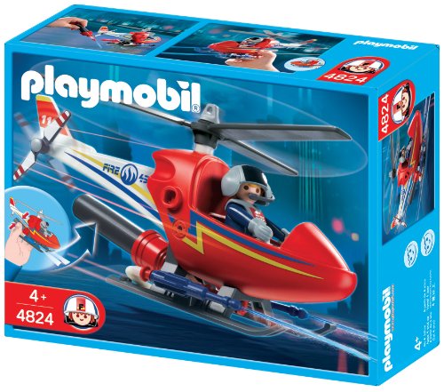 PLAYMOBIL - Helicóptero para prevención de Incendios (4824)
