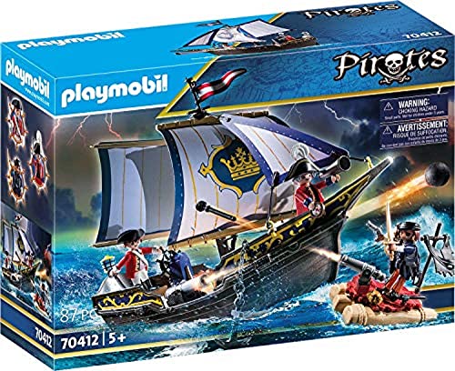 PLAYMOBIL Pirates - Carabela, A Partir De 5 Años, 70412+ Pirates - Escondite Pirata, A Partir De 5 Años, 70414