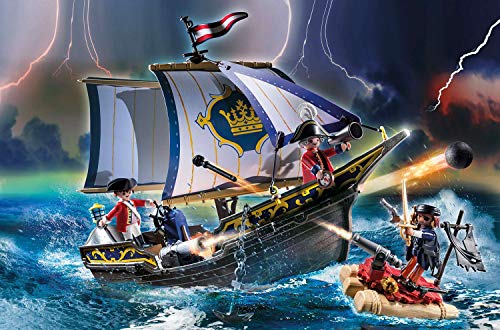 PLAYMOBIL Pirates - Carabela, A Partir De 5 Años, 70412+ Pirates - Escondite Pirata, A Partir De 5 Años, 70414