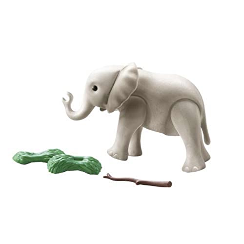 PLAYMOBIL WILTOPIA 71049 Elefante Joven, Incluye Accesorios, Carta de colección con Animales y código QR, a Partir de 4 años