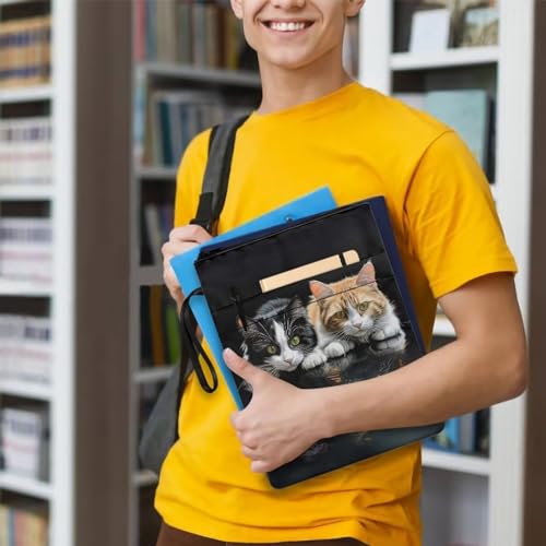 Poceacles Funda de libro con estampado de gato para amantes de los libros, protector de libros para libros de tapa blanda, fundas de libros duraderas de poliéster