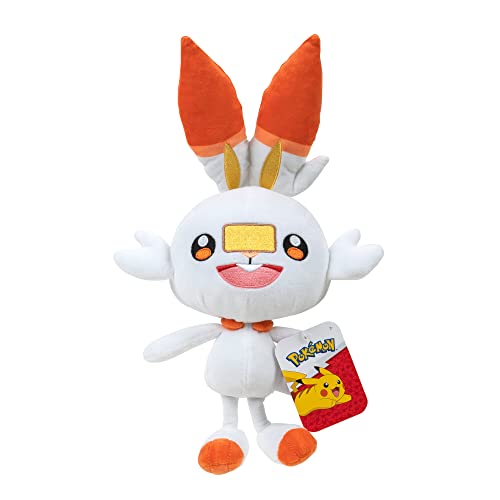 Pokemon 98057 Felpa de Peluche (30 cm), Color Blanco y Naranja