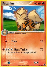 Pokemon - Arcanino (18) - EX rojo fuego y verde hoja