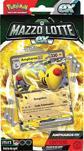 Pokémon Lotte Ampharos-ex GCC (baraja de 60 Cartas Lista para Usar), edición en Italiano, Multicolor (290-60410)