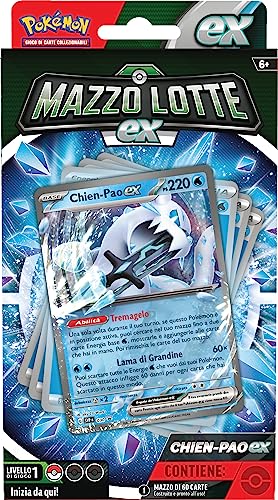 Pokémon Lotte Chien-Pao-ex GCC (baraja de 60 Cartas Lista para Usar), edición en Italiano, Color (290-60373)