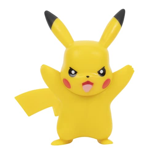 Pokemon PKW2347 – Juego de Figuras de Batalla – Teddiursa, Pikachu, Nebulak, Figuras móviles Oficiales, 5 cm, 7,5 cm Nebulak