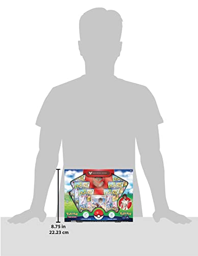 Pokemon TCG: GO Special Collection - Team Valor (1 Tarjeta Promocional de Aluminio, 1 Pin de Lujo y 6 Paquetes de Refuerzo)