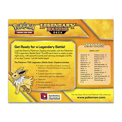 Pokemon TCG: Legendary Battle Decks - Zapdos - 60 Card Deck - English