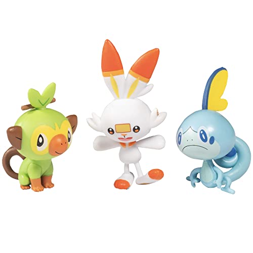 Pokemon Vaporeon Pikachu Scorbunny y más Multipack, Multicolor, Figuras Set 8 Pack – 5-8 cm Pokémon Figuras