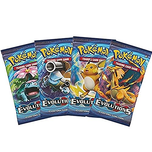 Pokemon XY Evolutions Booster Pack - Lote de 4 paquetes