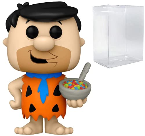 POP Iconos de anuncio: Fruity Pebbles - Fred Picapiedra con Cereal Funko Pop! Figura de vinilo (relleno con funda protectora compatible con caja de pop)