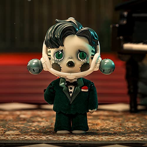 POP MART SKULLPANDA x The Addams Family Series-12PCS Figura Aleatoria Figura de Acción Popular Figura Coleccionable y Adorable Juguete Artístico Regalo Creativo