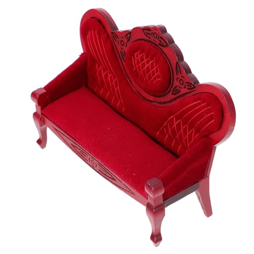 PRETYZOOM 1:12 Muebles De Casa De Muñecas En Miniatura Sofá Vintage Mini Banco Victoriano Silla para Casa De Muñecas Sala De Estar Decoración Artesanal