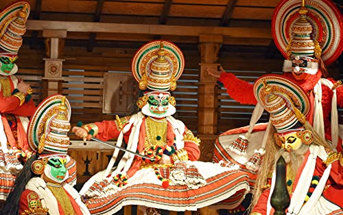 Puzzle 1000 Piezas Adultos Danza Kathakali Realizar Kerala India 75 * 50Cm