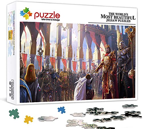 Puzzle Heroes of Might and Magic, Puzzle 1000 Piezas para Adultos, Rompecabezas de Niños Rompecabezas Desafiantes Y Difíciles para Adultos Y Adolescentes. 70X50cm
