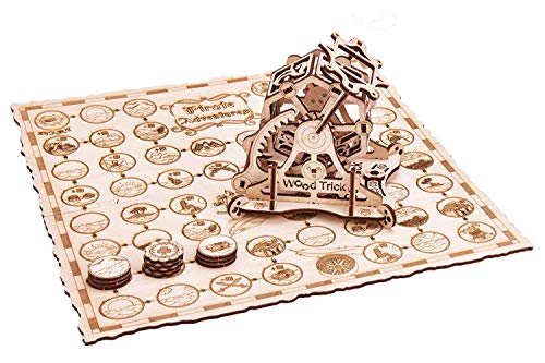 Puzzle madera 3D - Juego de Piratas con ruleta de la fortuna mecánica