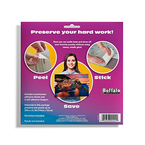 Puzzle Presto Peel and Stick Puzzle Saver, 6 Sheets by Buffalo Games