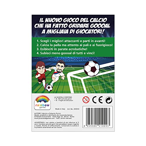 Rainbow Games - Goooal! - Juego de fútbol - Juego de mesa para la familia - Niños a partir de 6 años - Juego de cartas portátil