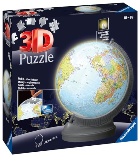 Ravensburger - 3D Puzzle Globo Night Edition 540 piezas