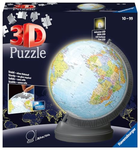 Ravensburger - 3D Puzzle Globo Night Edition 540 piezas
