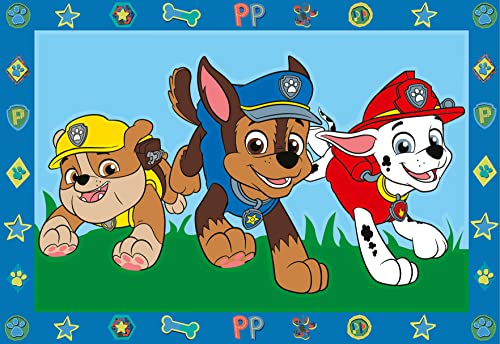 Ravensburger - CreArt Serie Junior: Paw Patrol, Kit para Pintar por Números, Contiene dos Tablas Preimpresas, un Pincel, Colores, Juego Creativo para Niños y Niñas 5+ Años