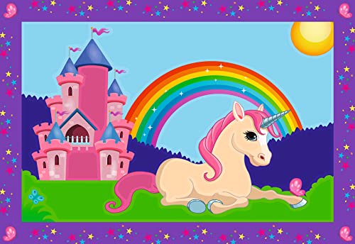 Ravensburger - CreArt Serie Junior: Unicornios, Kit para Pintar por Números, Contiene dos Tablas Preimpresas, un Pincel, Colores, Juego Creativo para Niños y Niñas 5+ Años
