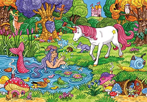Ravensburger - Puzzle Foresta Magica, Colección 2 x 24, 2 Puzzle de 24 Piezas, Puzzle para Niños, Edad Recomendada 4+ Años