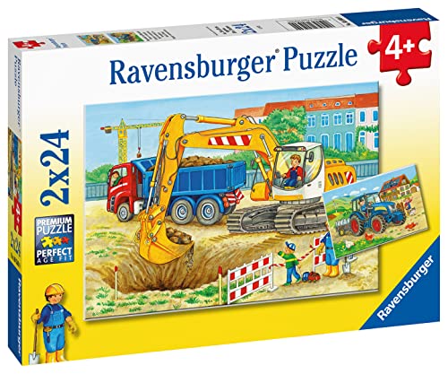 Ravensburger - Puzzle Patio y Granja, 2 Puzzle de 24 Piezas, para Niños y Niñas a Partir de 4 Años, Exclusiva Amazon