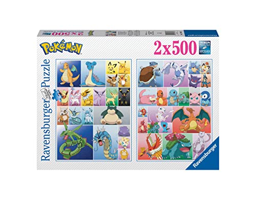 Ravensburger - Puzzle Pokémon, 2 x 500 Piezas, Puzzle Adultos