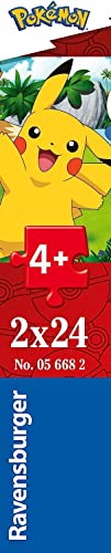 Ravensburger - Puzzle Pokémon, Colección 2 x 24, 2 Puzzle de 24 Piezas, Puzzle para Niños, Edad Recomendada 4+ Años