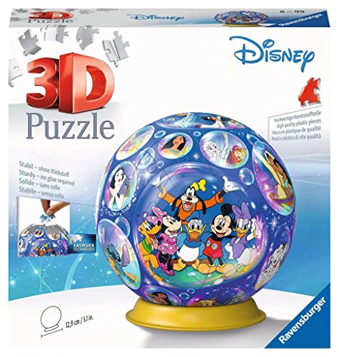 RAVENSBURGER PUZZLE- Ravensburger 11561-Puzzle 3D (72 Piezas, para Fans de Disney a Partir de 6 años) (11561)