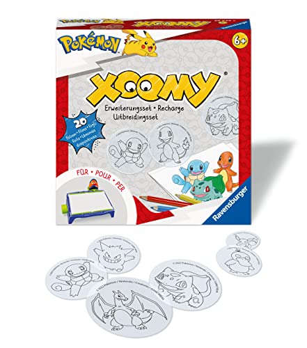 Ravensburger – Xoomy – Pokémon – Recarga Dibujos – Máquina de Dibujar – Ocio Creativo – Dibujo – Zoom – Actividad Relajante y Creativa – A Partir de 6 años – 20239