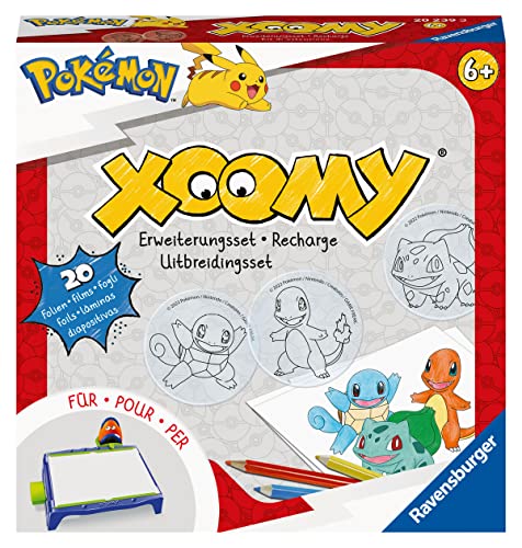 Ravensburger – Xoomy – Pokémon – Recarga Dibujos – Máquina de Dibujar – Ocio Creativo – Dibujo – Zoom – Actividad Relajante y Creativa – A Partir de 6 años – 20239