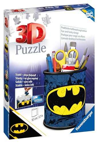 Ravesburger 3D Puzzle, Portalàpices Batman, 54 Piezas, Edad Recomendada 6+, 11275 3