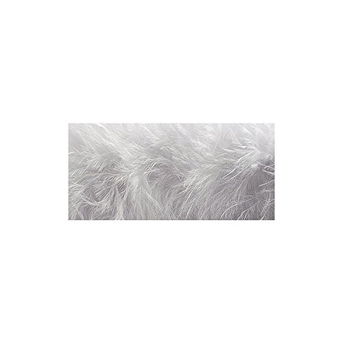 RAYHER HOBBY 8510202 - Boa de plumas (1 m), color blanco