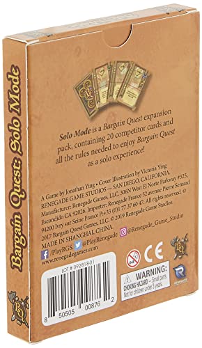 Renegade Game Studios Bargain Quest Solo Expansion - English