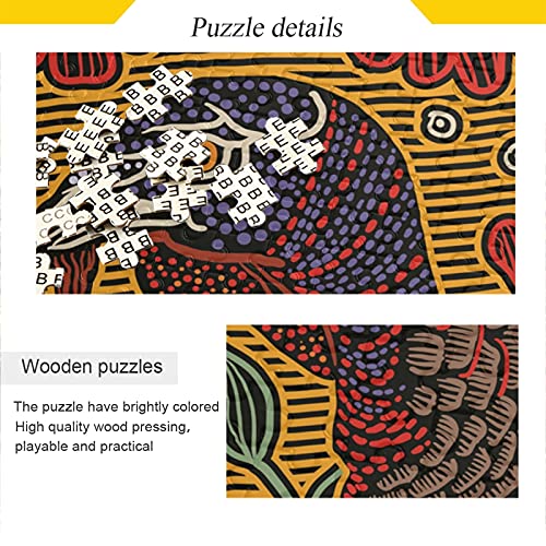 Resumen De Pavo Salvaje Puzzle 500 1000 Piezas Rompecabezas Adultos Juguetes Juego de Rompecabezas Ilustraciones para Adolescentes Niñas
