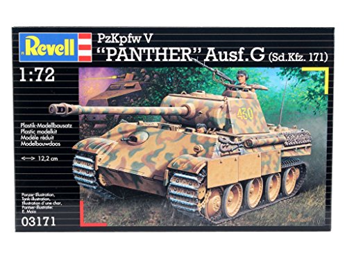 Revell- PzKpfw V Panther Ausf.G (SD.Kfz. 171) Maqueta Kit de Construcción, Escala 1:72, Multicolor (03171)