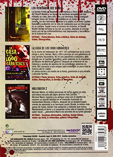 Rob Zombie 2013: Los Renegados Del Diablo: La Casa De Los 1000 Cadáveres: Halloween II [DVD]