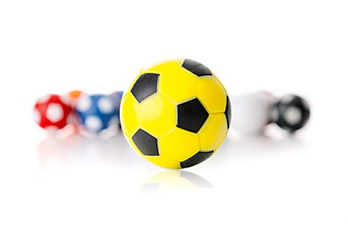 Robertson Winspeed - Juego de 5 pelotas de futbolín (35 mm, no destiñen, resistentes a la abrasión y duraderas, para futbolín y futbolín)