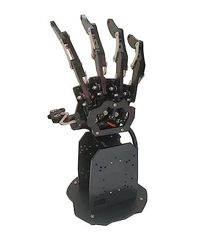 Robot programable Garra de Mano robótica de 5 Dof, Robot humanoide biónico ensamblado, Garra manipuladora mecánica for programar Robot, Kit DIY (Color : A Set)